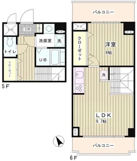ラフィネ築地の間取り
