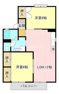 セジュール本田 B【2階】の間取り