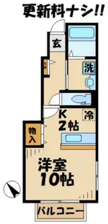 ヴィラ・ジャスティスIII【1階】の間取り