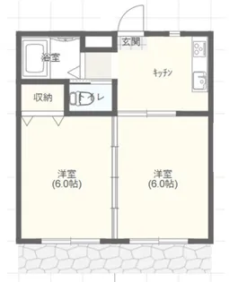 レジデンス伊興【1階】の間取り