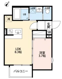 ノードテラス東所沢【2階】の間取り