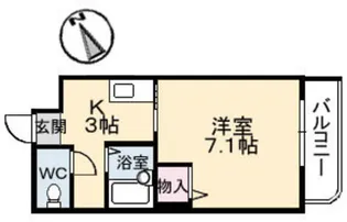 インカム21【3階】の間取り