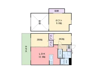 オリエンタルコート加布里駅前I【1階】の間取り