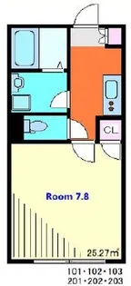 Fille Flats西所沢(フィユフラッツ西所沢)【1階】の間取り