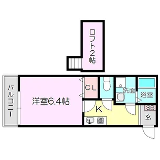 ジョイン淡路【2階】の間取り