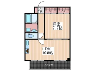 ブリスベン【4階】の間取り