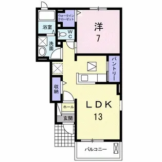 シャーロット B【1階】の間取り