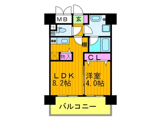 ベロフィオーレ宮之阪【1階】の間取り