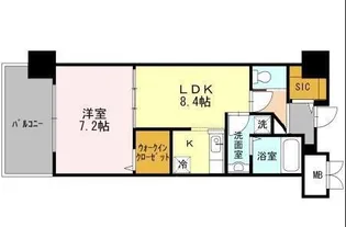 グランドテラス新都心【10階】の間取り