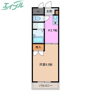 ヴェルドミール【1階】の間取り