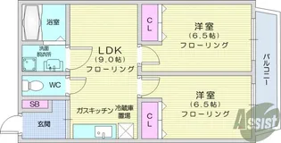 第二及川コーポ【2階】の間取り