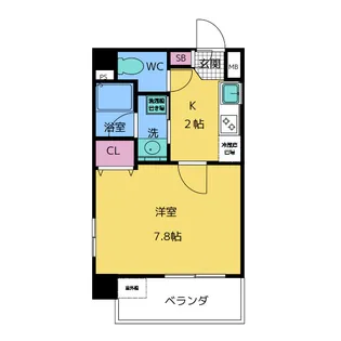 アールズタワー平安通駅前【9階】の間取り