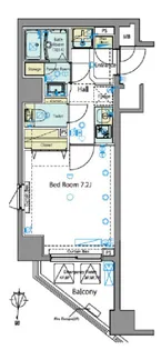 GENOVIA南麻布green veil【7階】の間取り