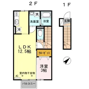 オルフェーヴル【2階】の間取り