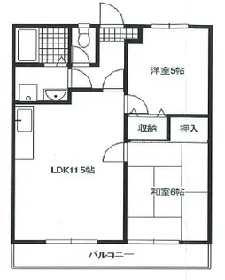プランドゥール月ノ輪A【2階】の間取り