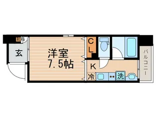 CASA ALA MODE ROKKAKU108【1階】の間取り