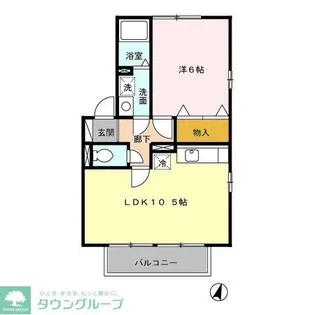 エル古城II【2階】の間取り