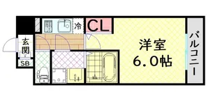 エスリード大阪フェリス【5階】の間取り