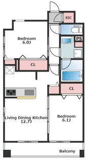 セイプリート【3階】の間取り