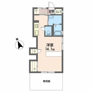 シャトレオーズ舞阪【1階】の間取り