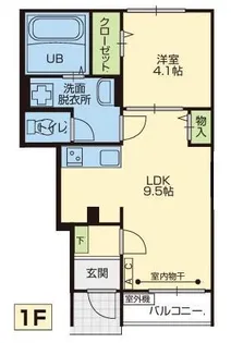 アスガルドB棟【2階】の間取り