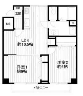グレイスマンション【4階】の間取り