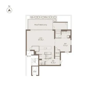 THE GRANDUO KAMIMEGURO【3階】の間取り