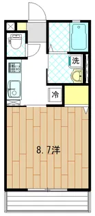 ウィズハイムふしの【1階】の間取り