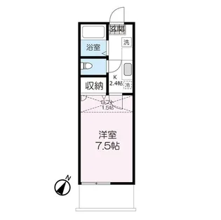 ロワールハイツ【2階】の間取り
