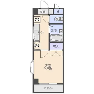 サンチェリービル【2階】の間取り