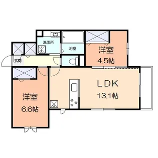 SEJOUR VERT【2階】の間取り