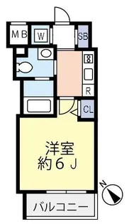 グランヴァン横濱反町【8階】の間取り