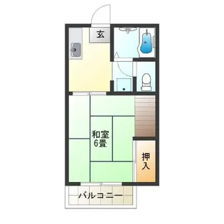 梅南ハイツ【2階】の間取り