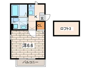 カストル上大岡【2階】の間取り