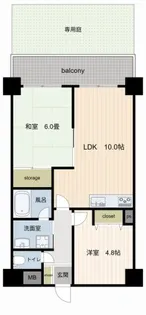 ライオンズガーデン東浦和【1階】の間取り