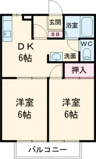 セゾンクレベールC【2階】の間取り