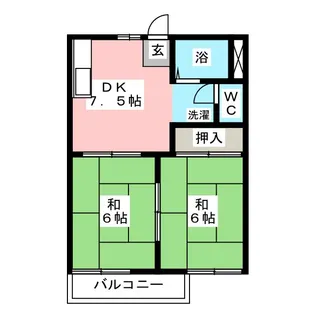 ファミール三武【2階】の間取り