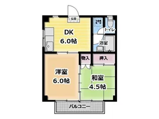 サンライズマンション【1階】の間取り