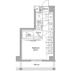 ザ・パークハビオ神泉【2階】の間取り