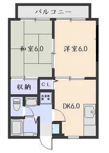 リヴェール西伊敷C【2階】の間取り