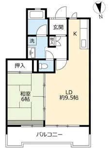 URサンハイツ前田【5階】の間取り