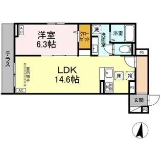 グラナーデ江古田【1階】の間取り