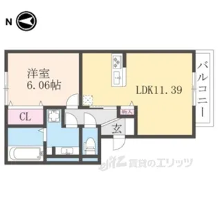 ベルコート川崎【2階】の間取り