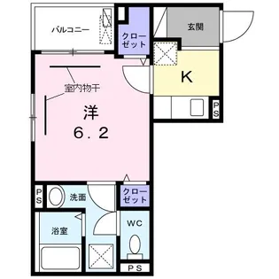 メゾン ブランドブラン【1階】の間取り