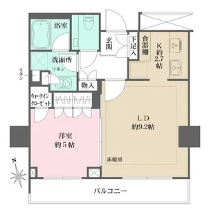 ザ・レジデンス四谷ガーデン【4階】の間取り