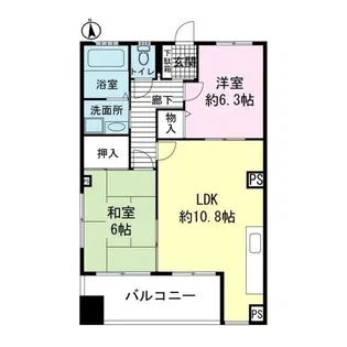 RYU-OWマンション【2階】の間取り