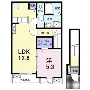 メゾン リアン【2階】の間取り