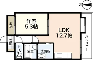 ニューワン河井ビル【6階】の間取り
