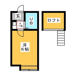 コスモ21日之出【1階】の間取り