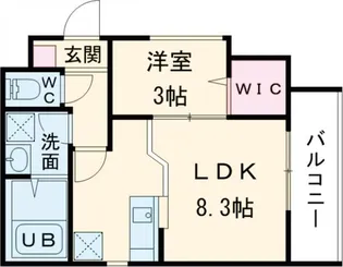 エハコ日暮通【2階】の間取り